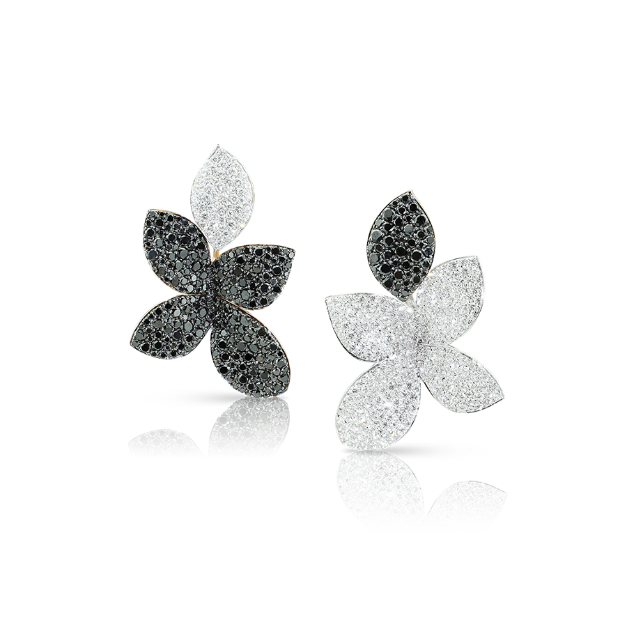 Giardini Segreti Earrings in White and Pink Gold