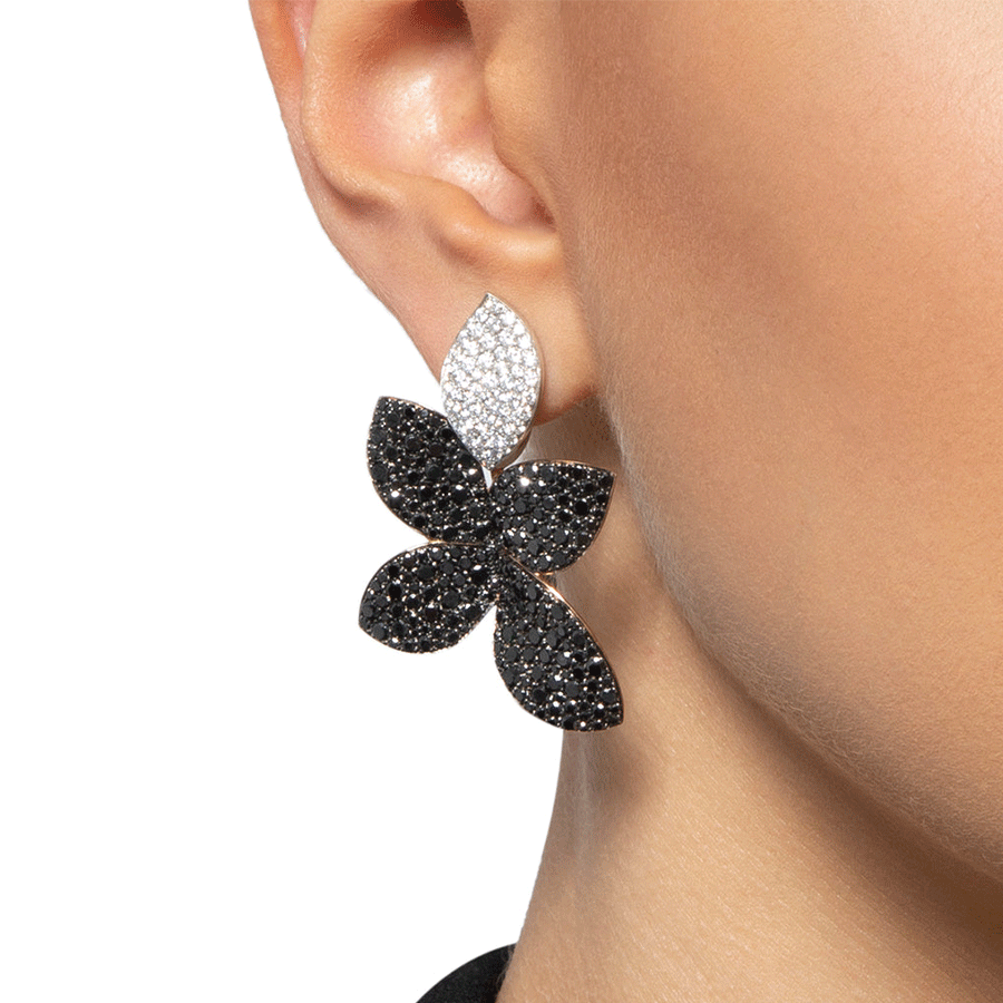 Giardini Segreti Earrings in White and Pink Gold