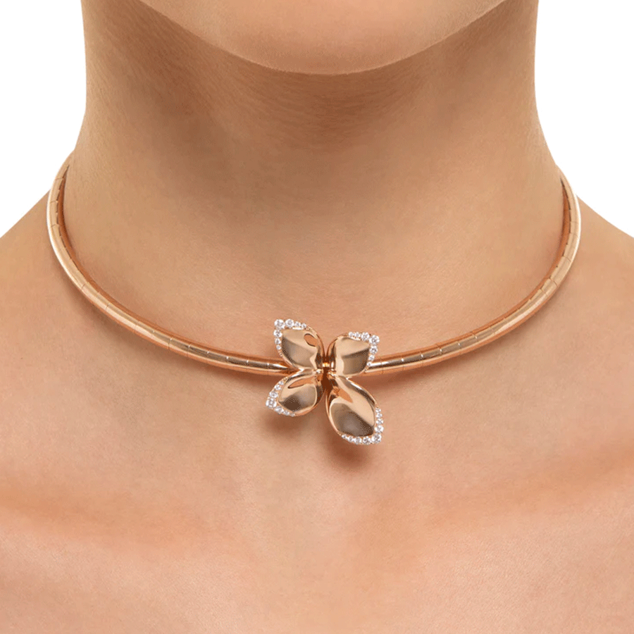 Giardini Segreti Choker Pink Gold