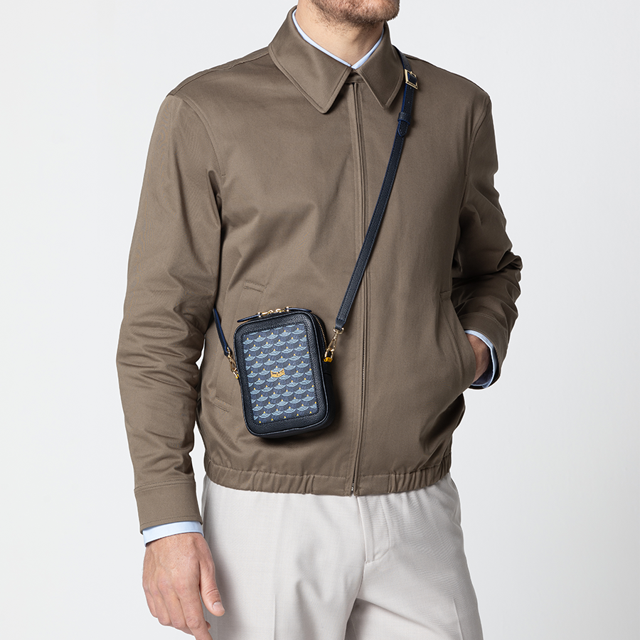 Phone Pouch 12 - Paris Blue