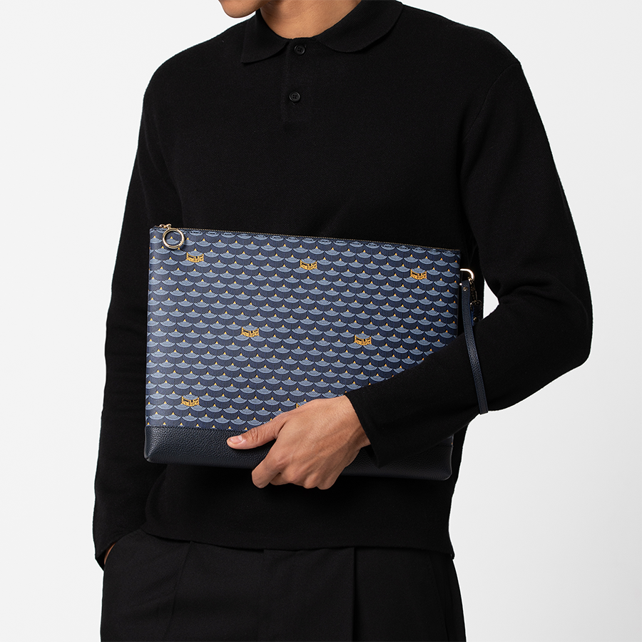 Pochette Zip 37 - Paris Blue
