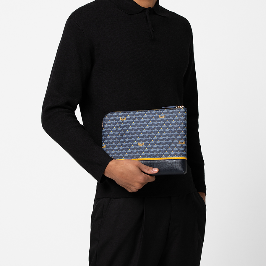 Pochette Zip 27 ET - Paris Blue