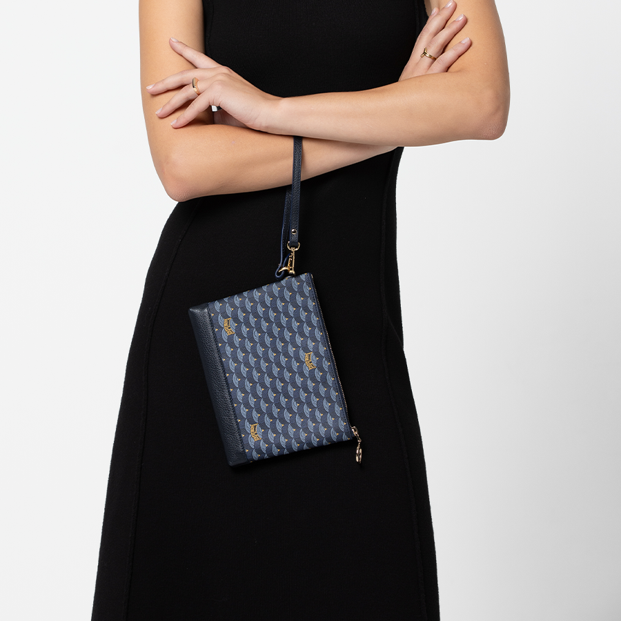Pochette Zip 19 - Paris Blue
