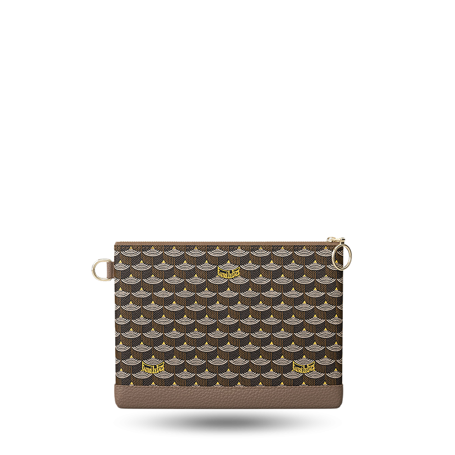 Pochette Zip 19 - Walnut Brown