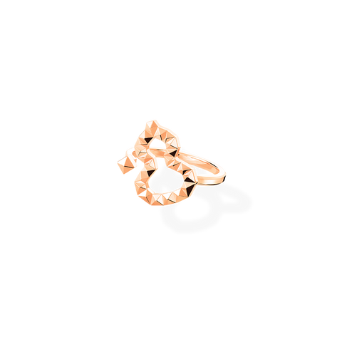 Wulu 18 Ring Small in Pink Gold