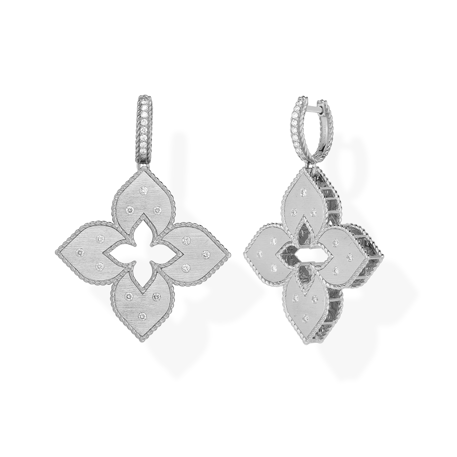 Venetian Princess Earrings with Diamonds