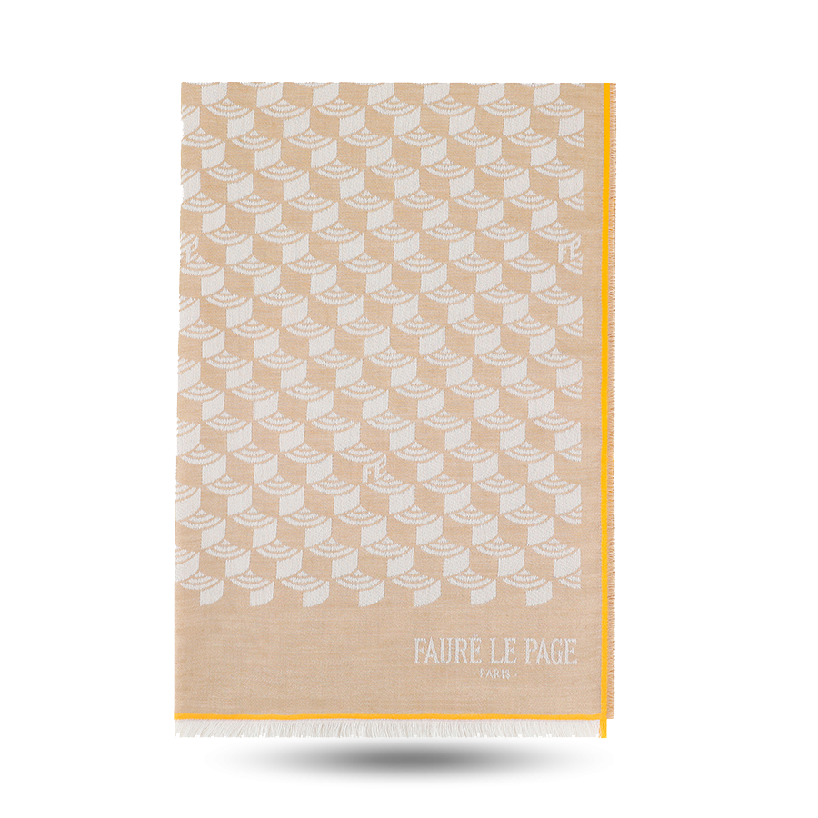 Scale Stole - Beige