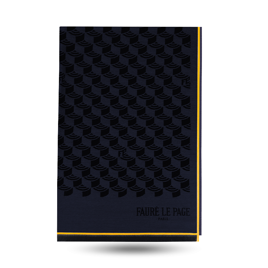 Scale Stole - Navy Blue