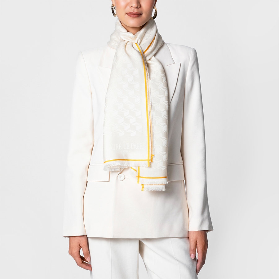 Scale Stole - Off-White