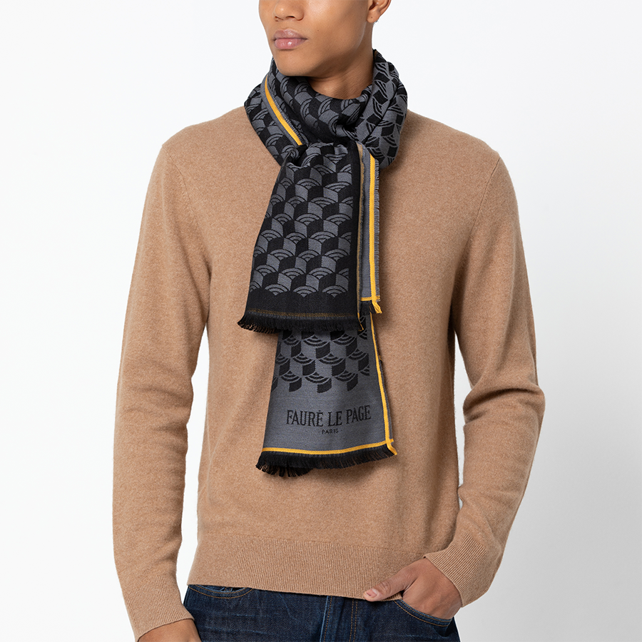 Scale Stole - Steel Grey