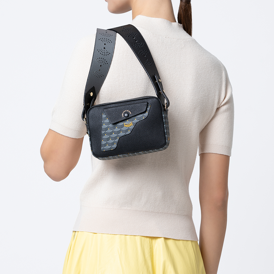 Scale Perforated Strap - Black
