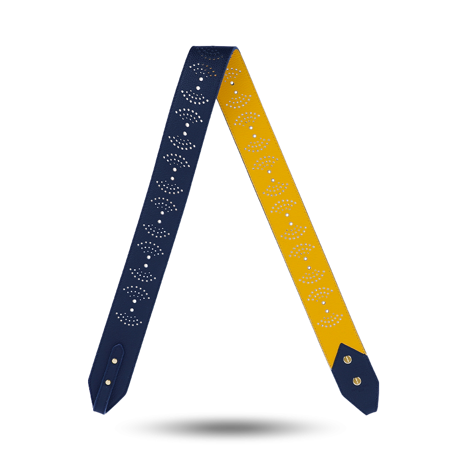 Scale Perforated Strap - Navy Blue