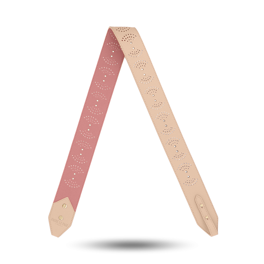 Scale Perforated Strap - Rosewood Pink