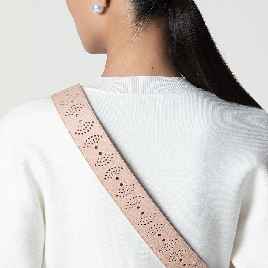 Scale Perforated Strap - Rosewood Pink