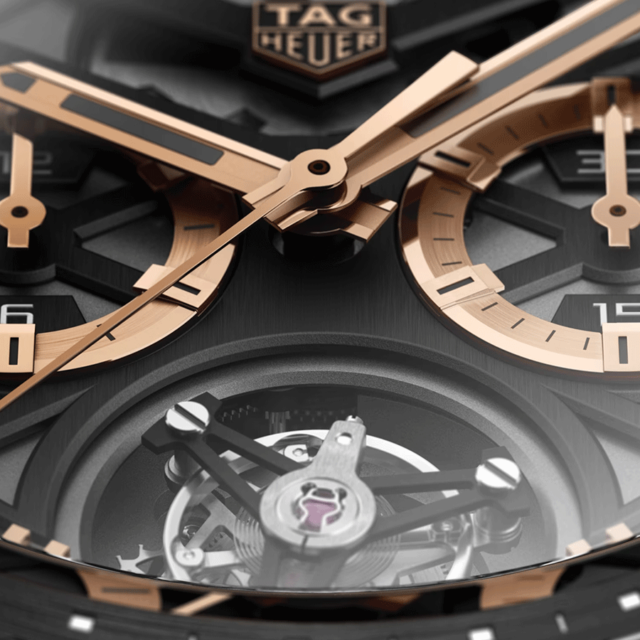 Carrera Tourbillon 45 Titanium & Gold