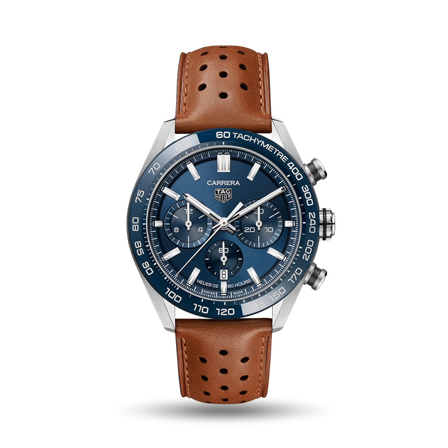 Tag aquaracer 2025 blue chronograph