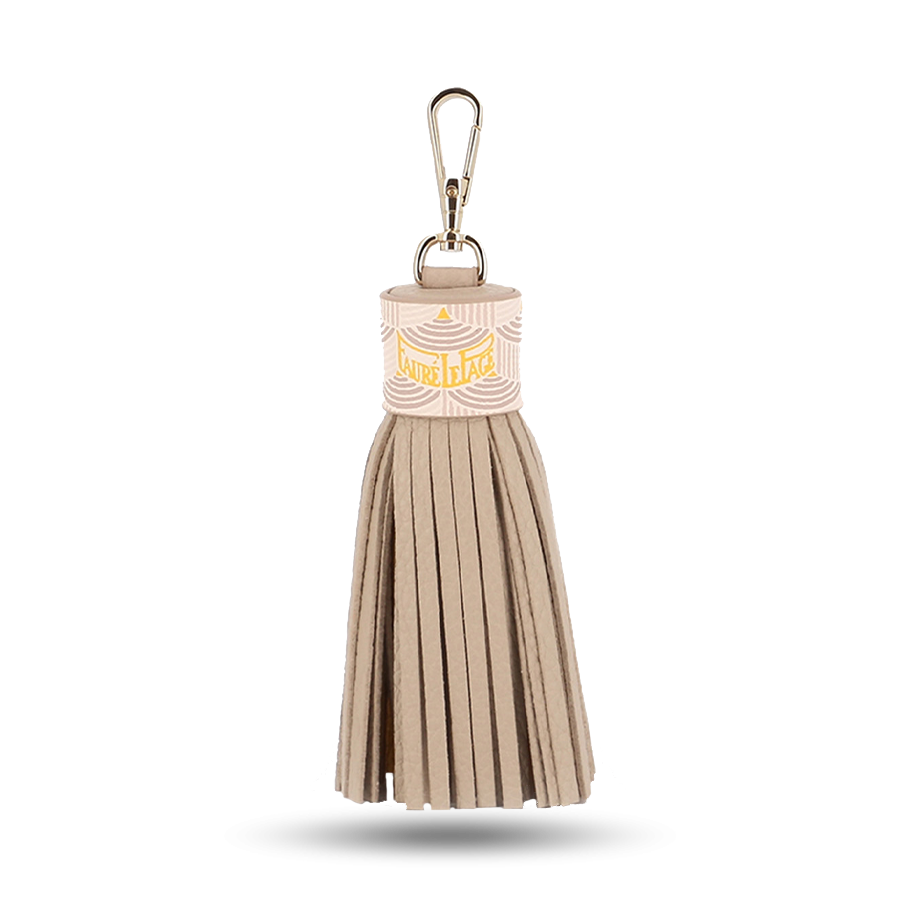 Tassel Key Holder - Saint-Honoré Beige / Yellow