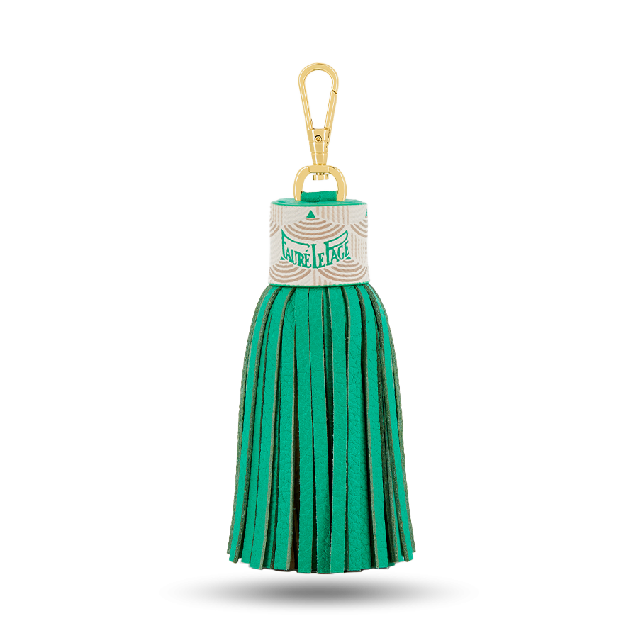 Tassel Key Holder - FLPop Cyan Green / Beige (Limited Edition)