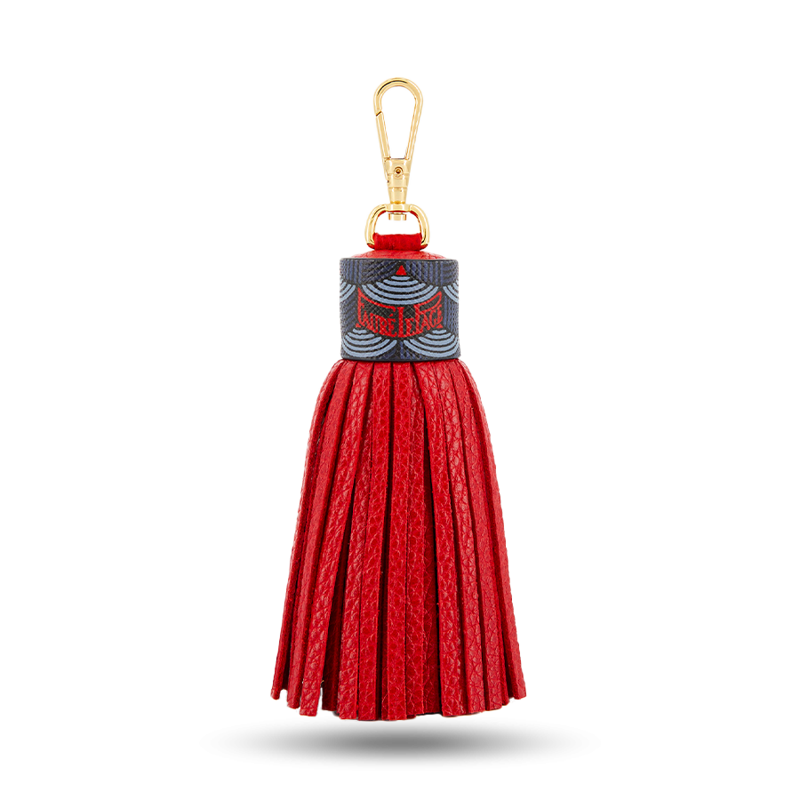 Tassel Key Holder - Dragon Hot Fire Red / Blue (Limited Edition)