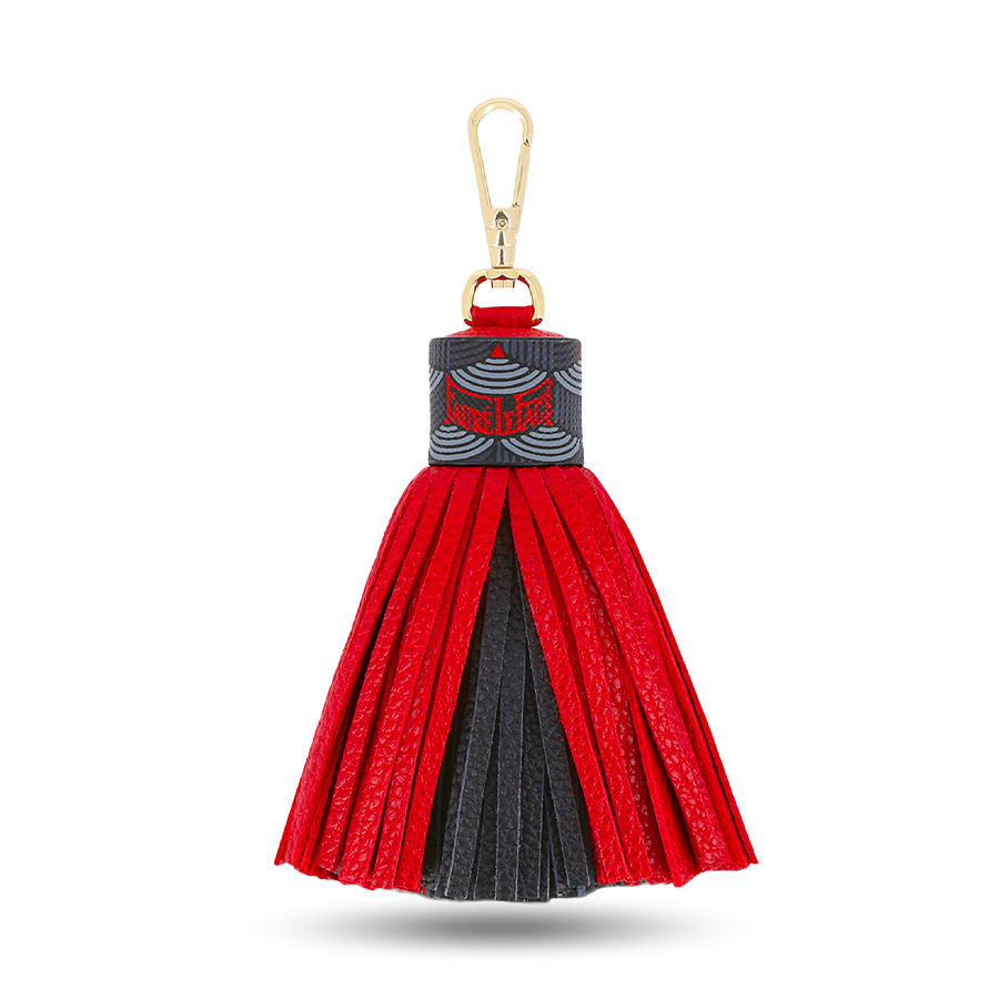 Tassel Key Holder - Dragon Hot Fire Red / Blue (Limited Edition)