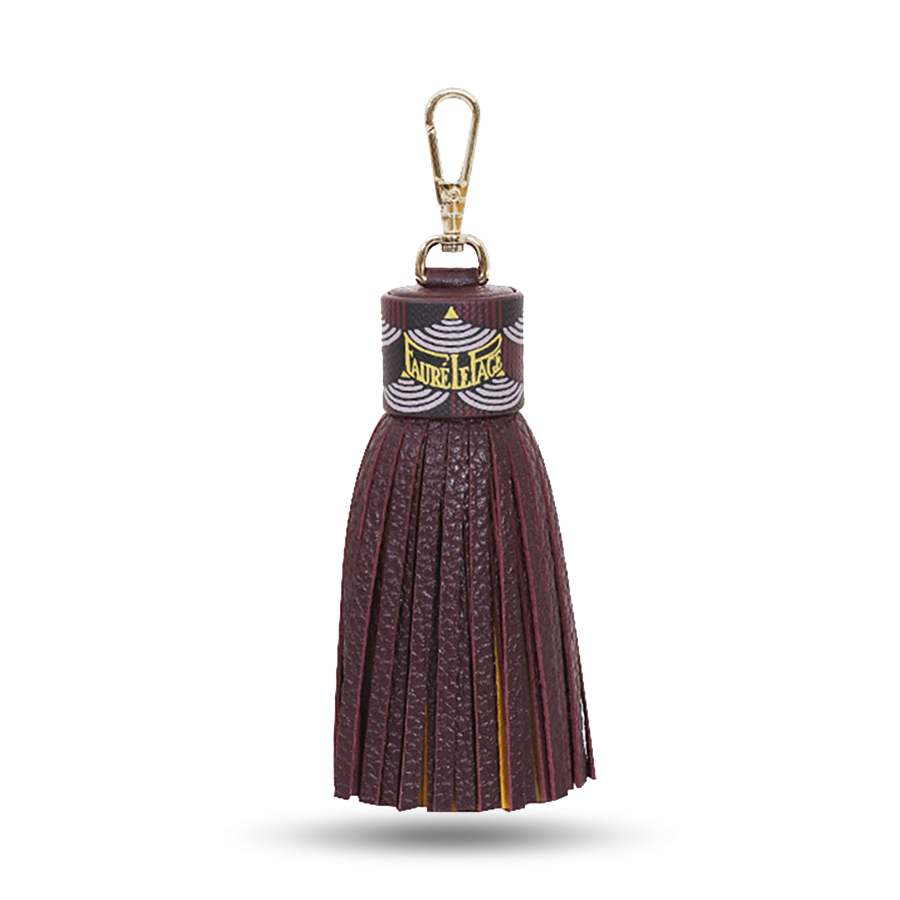 Tassel Key Holder - Ivress Red / Yellow
