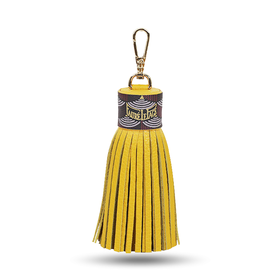 Tassel Key Holder - Yellow / Ivress Red