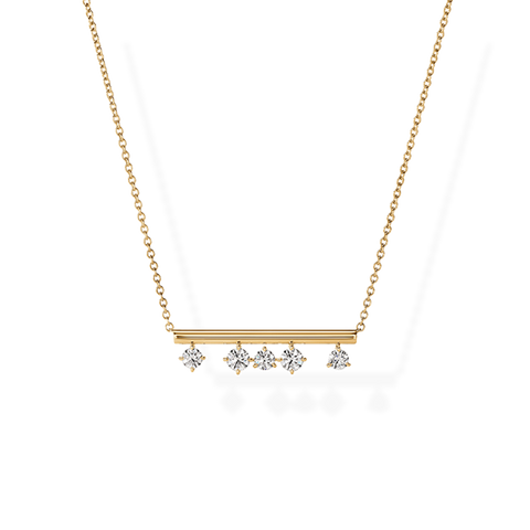 Barre Floating Diamond Pendant Necklace 0.53 ct TDW