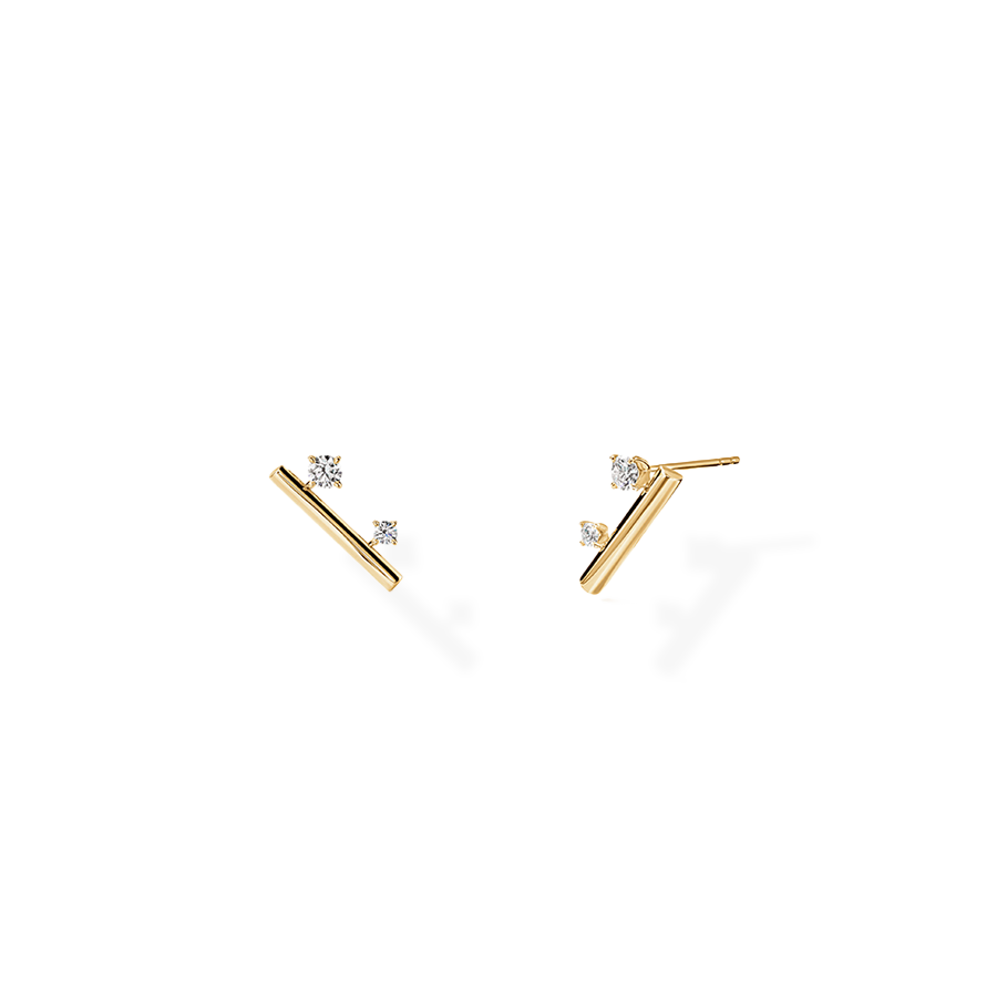 Barre Floating Diamond Climber Earrings 0.36 ct TDW