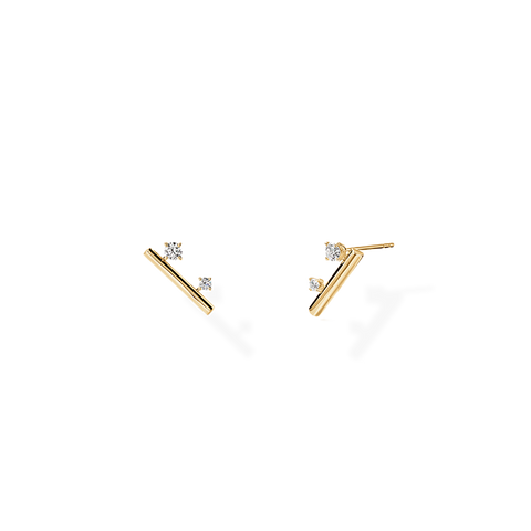 Barre Floating Diamond Climber Earrings 0.36 ct TDW