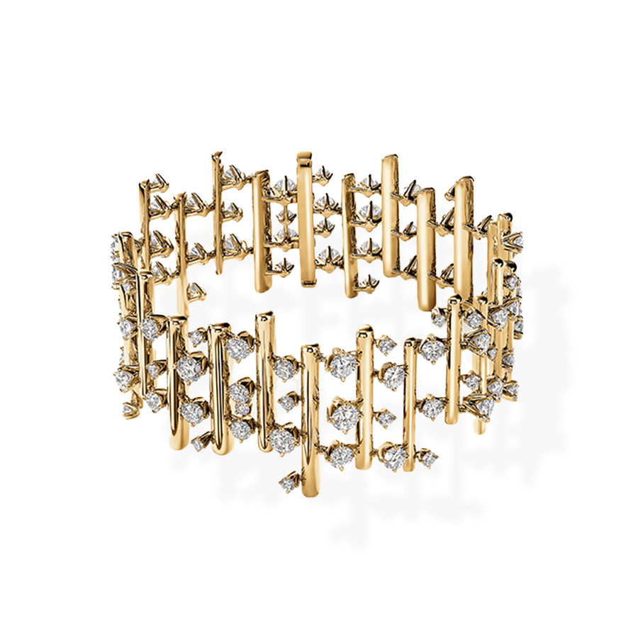 Barre Multi-Row Large Bracelet 9.35 ct TDW