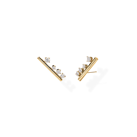 Barre Floating Diamond Large Climber Earrings 1.95 ct TDW