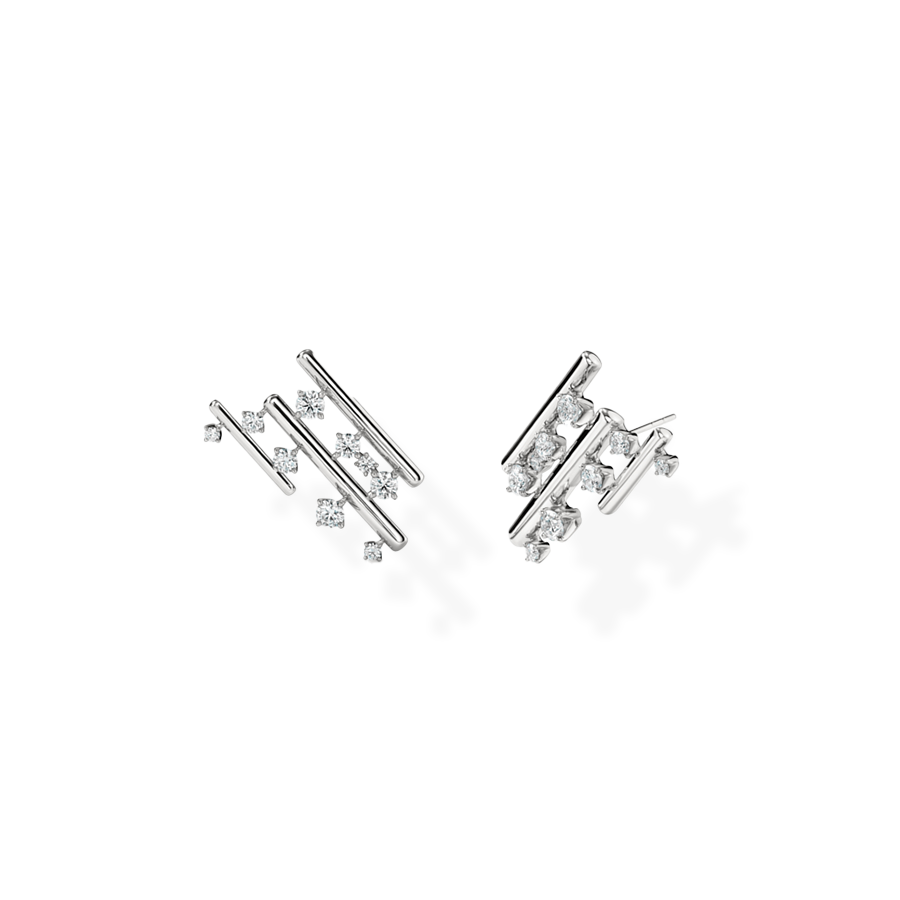 Barre Multi-Row Climber Earrings 2.00 ct TDW