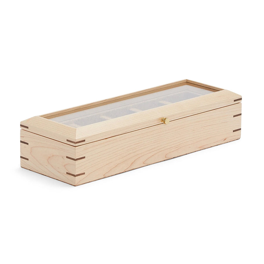 Wolf/Analog Shift Flatiron Wooden 5pc Watch Box