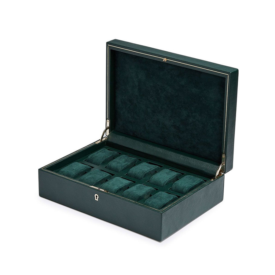 British Racing Green 10pc Watch Box