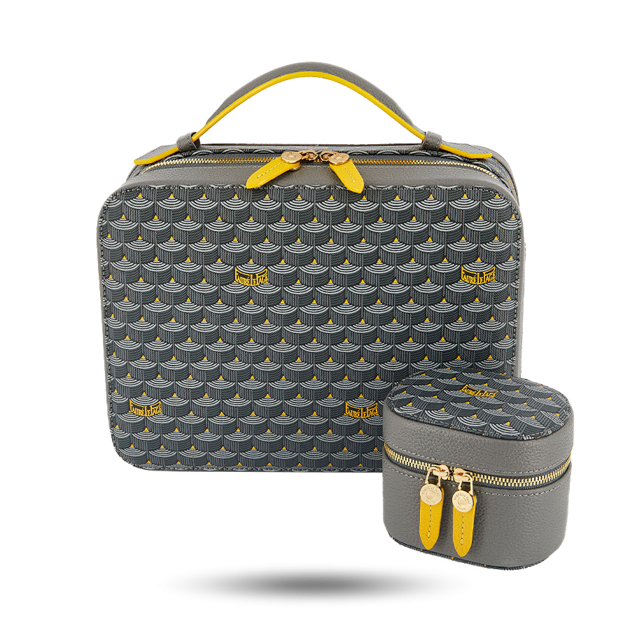 4 Watch Travel Case - Steel Grey