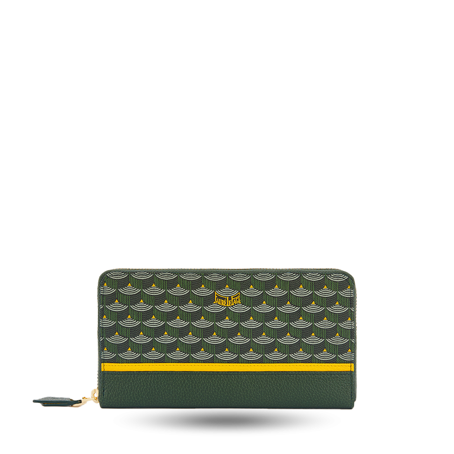 12 Card Zippered Wallet - Empire Green