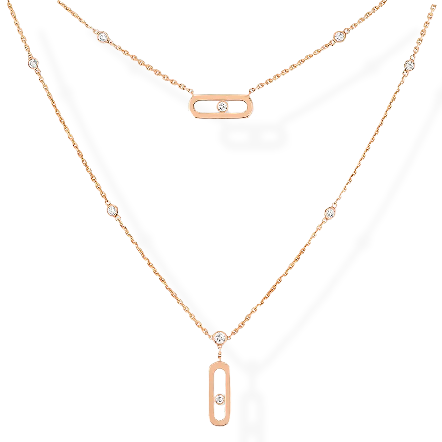 Move Uno 2 Rows Necklace