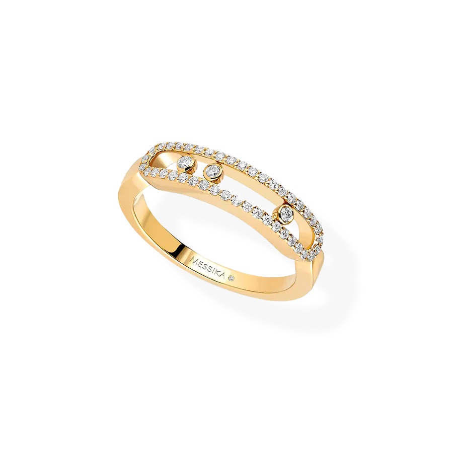 Baby Move Diamond Pave Ring