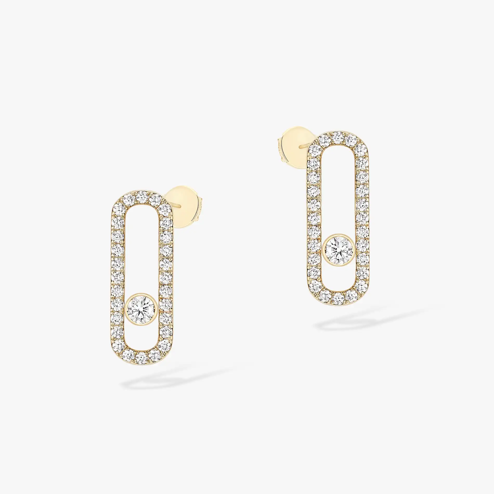 Move Uno Diamond Pave Earrings