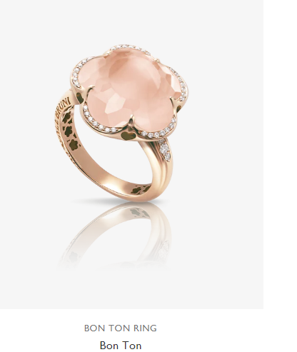 Bon Ton Ring Pink Gold