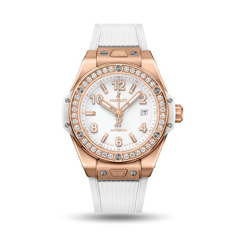 Big Bang One Click King Gold White Diamonds 33 MM
