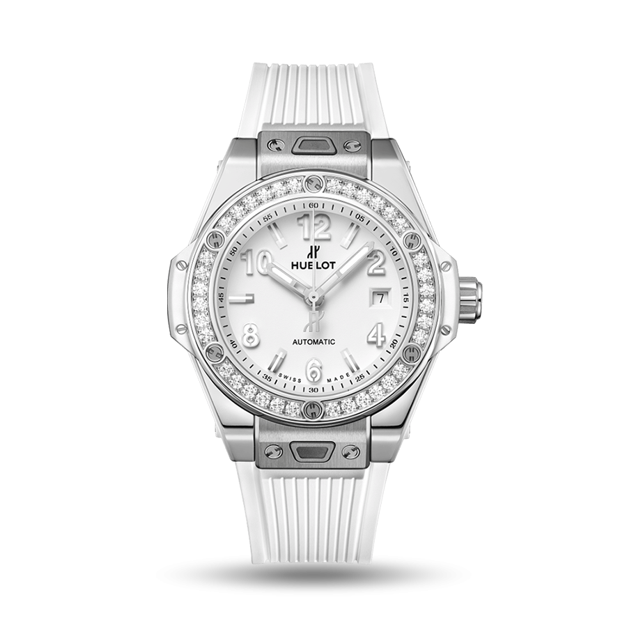 Big Bang One Click Steel White Diamonds 33 MM - Main Image