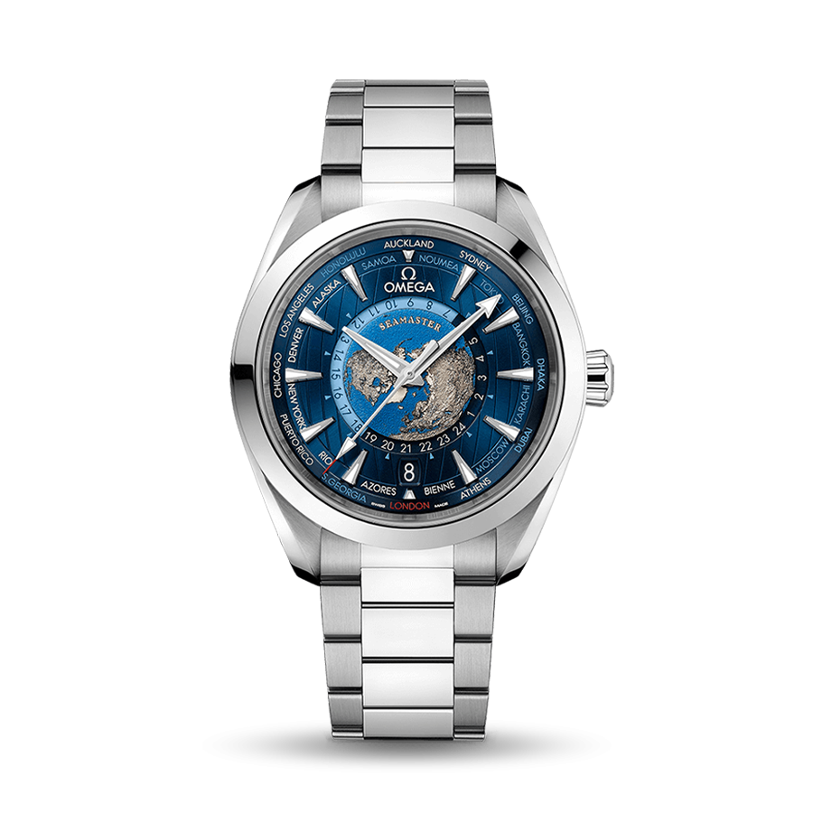 OMEGA Seamaster Aqua Terra 150m Co-Axial Master Chronometer GMT Worldtimer 43mm