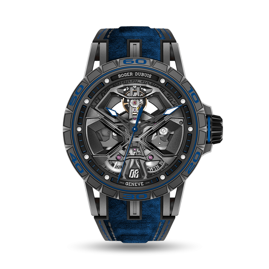 Excalibur Spider Blue Huracàn Black DLC Titanium